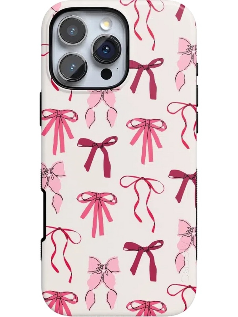 casely Lover Girlie Pink Bows case for iPhone 16 Pro Max